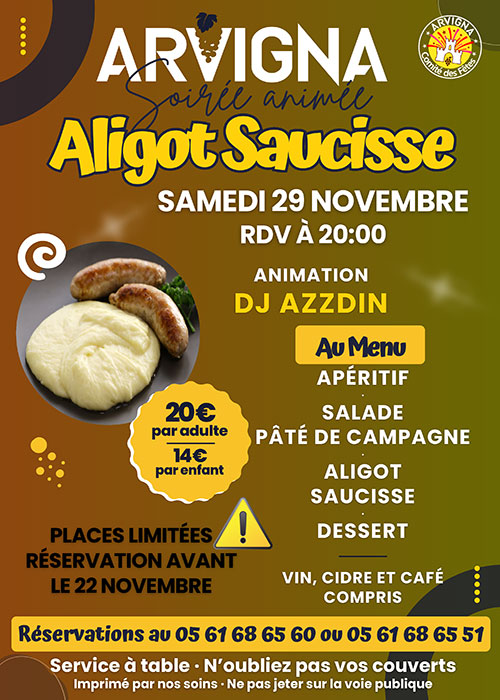 Soirée Aligot Saucisse