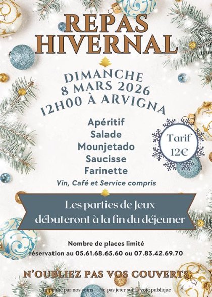Repas hivernal 2026 d'Arvigna